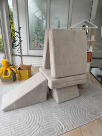 Chenille Spielsofa + Ri-Ra-Rutsch Rutsche + Zaubersteine