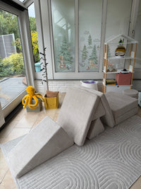 Chenille Spielsofa + Ri-Ra-Rutsch Rutsche + Zaubersteine