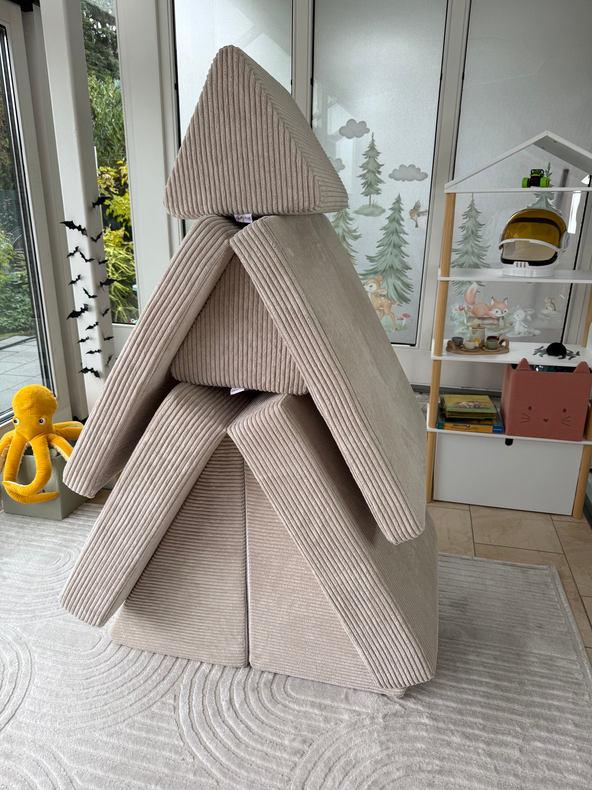 Cord Spielsofa + Ri-Ra-Rutsch Rutsche + Ri-Ra-Rutsch Rutsche