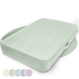 Hüpfpolster Cord in Avocado Grün, mit abnehmbarem und waschbarem Bezug