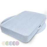 Hüpfpolster Cord in Einhornblau, mit abnehmbarem und waschbarem Bezug