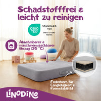 Graues Hüpfpolster mit Federkern geprüft nach OEKO-TEX Standard 100