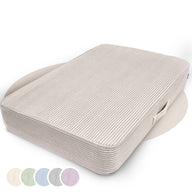 Hüpfpolster Cord in Elfenzauber Beige, mit abnehmbarem und waschbarem Bezug