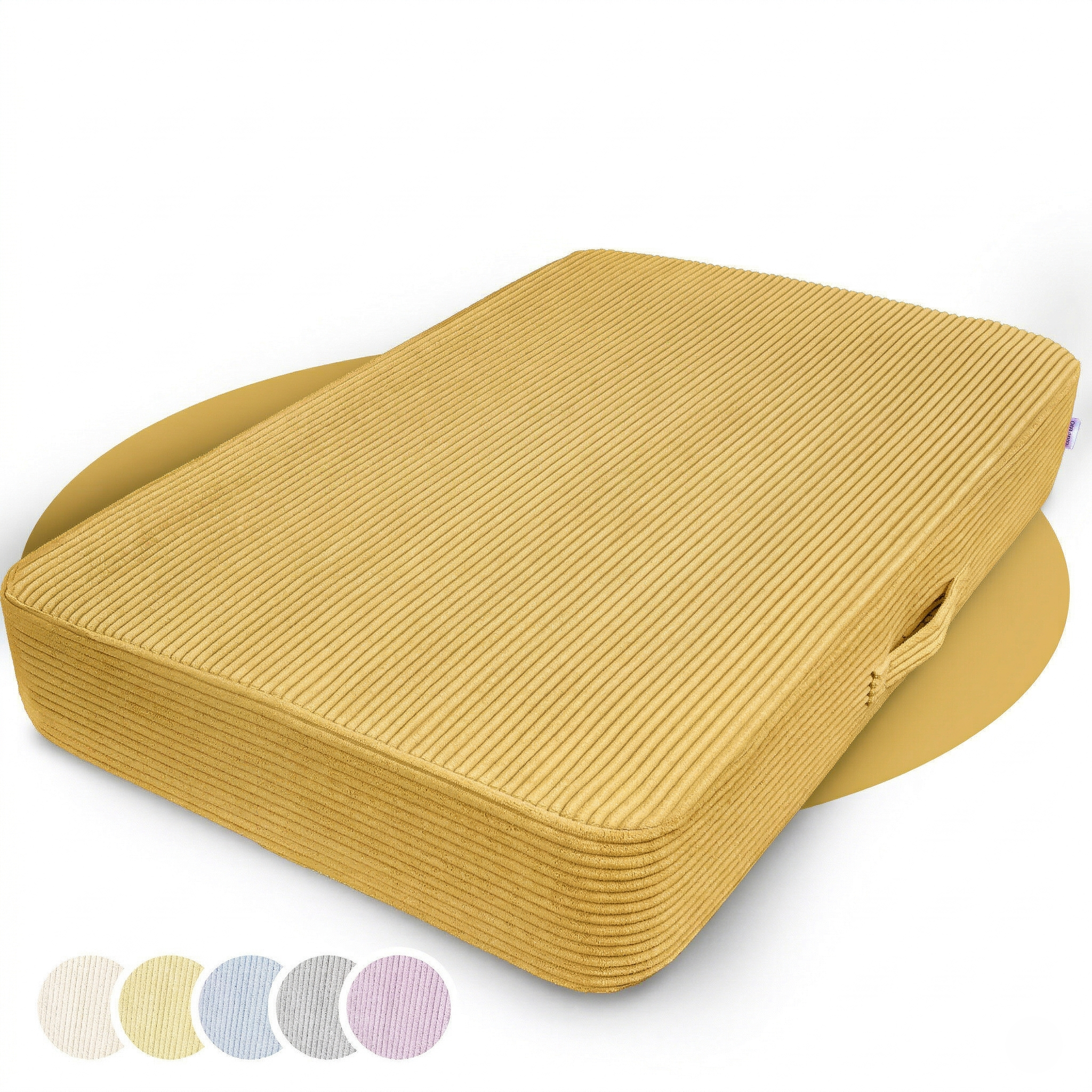 Gänseblümchen gelb, mit abnehmbarem und waschbarem Bezug