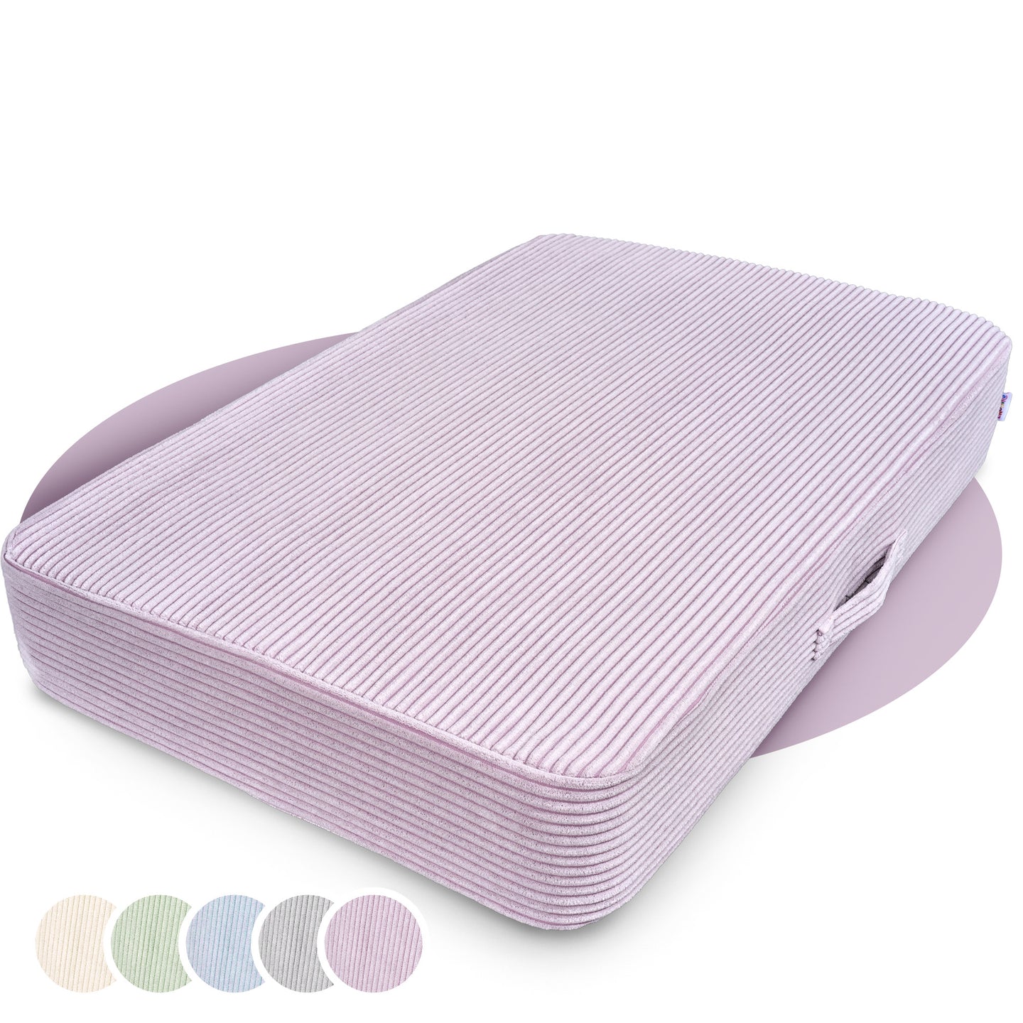 Hüpfpolster Cord in Oktopus Lila, mit abnehmbarem und waschbarem Bezug