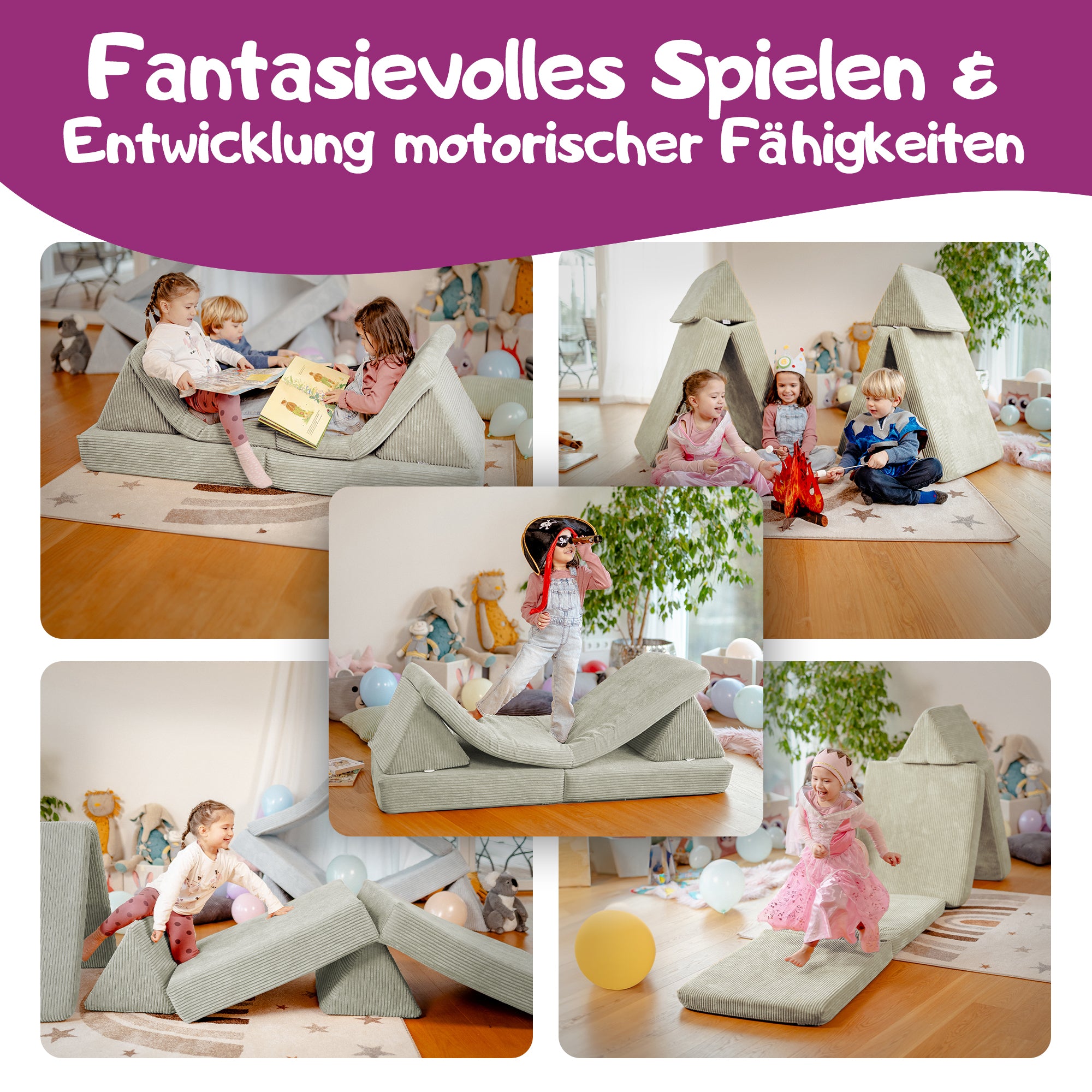 Linodino Spielsofa - Entwicklung und motorische Fähigkeiten bei Kindern