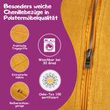 Besonders weiche Wechselbezüge in Polstermöbelqualität
