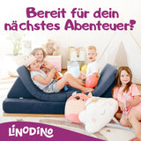 Linodino Spielsofa Kinder bereit für ihr nächstes Abenteuer
