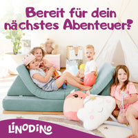 Linodino Spielsofa Kinder bereit für ihr nächstes Abenteuer