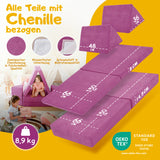 Linodino Spielsofa Materialien und wasserfeste Bezüge
