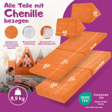 Linodino Spielsofa Materialien und wasserfeste Bezüge
