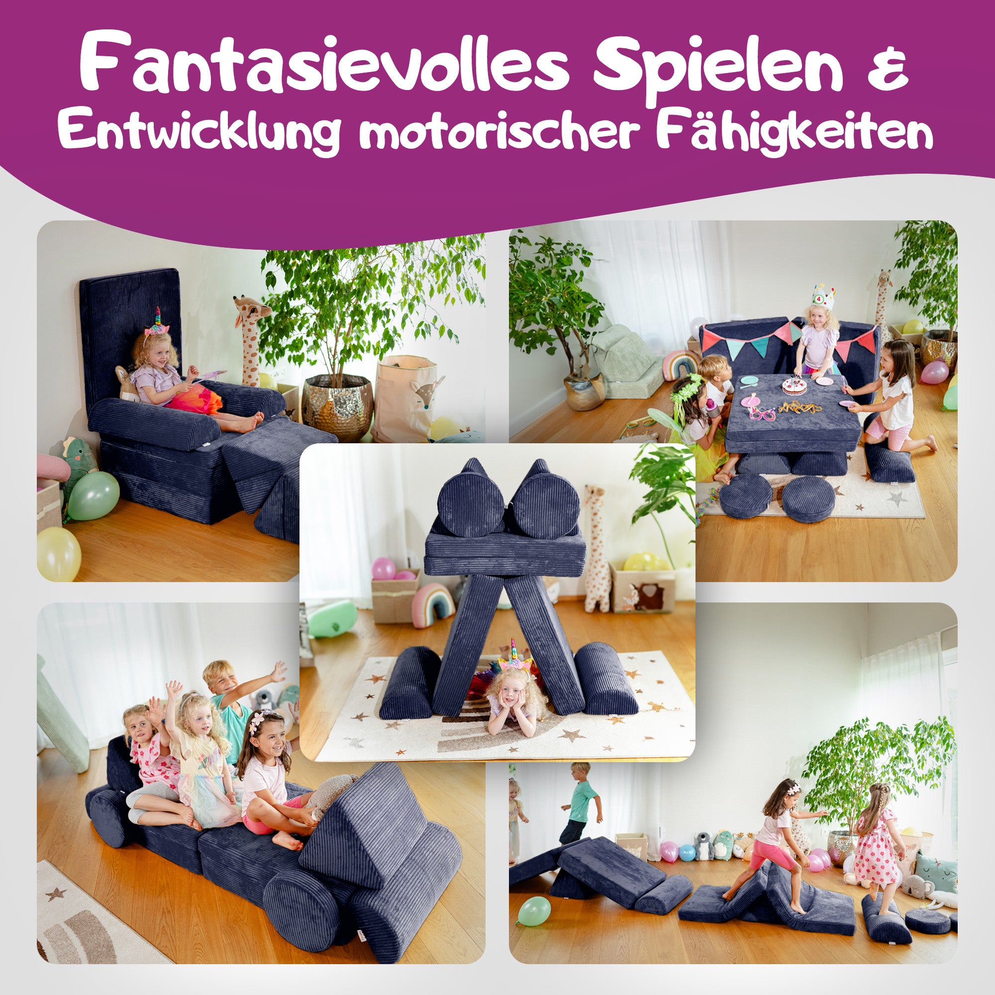 Linodino Spielsofa - Entwicklung und motorische Fähigkeiten bei Kindern
