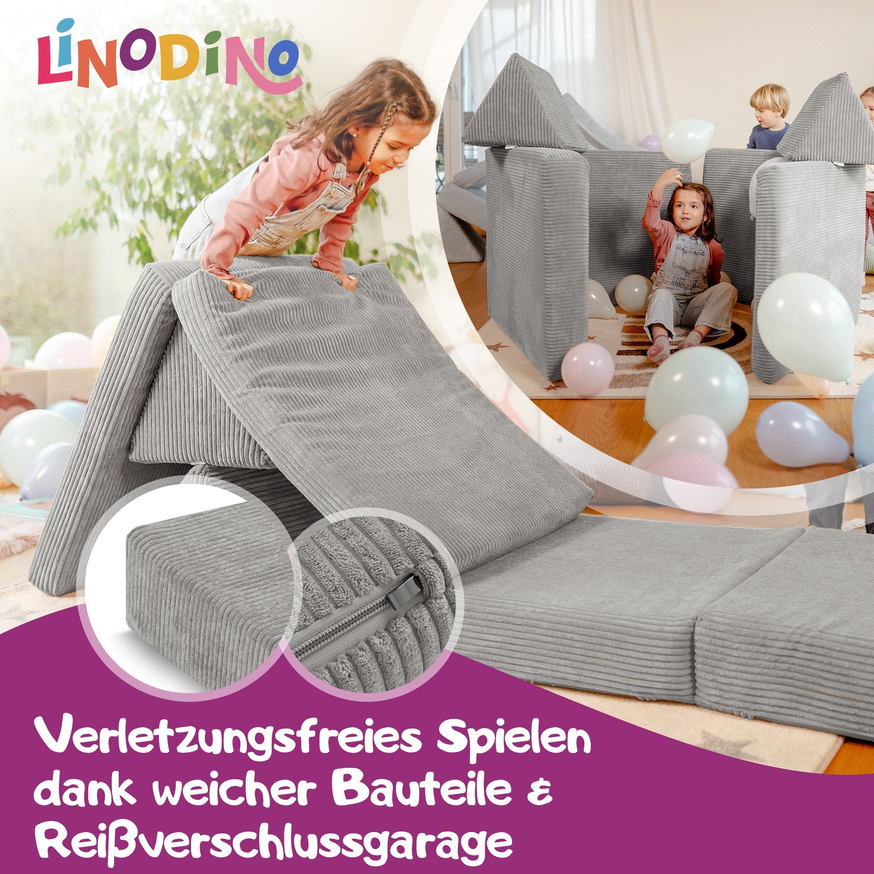 Kreative und vielseitige Spielsofas für Kinder – Linodino