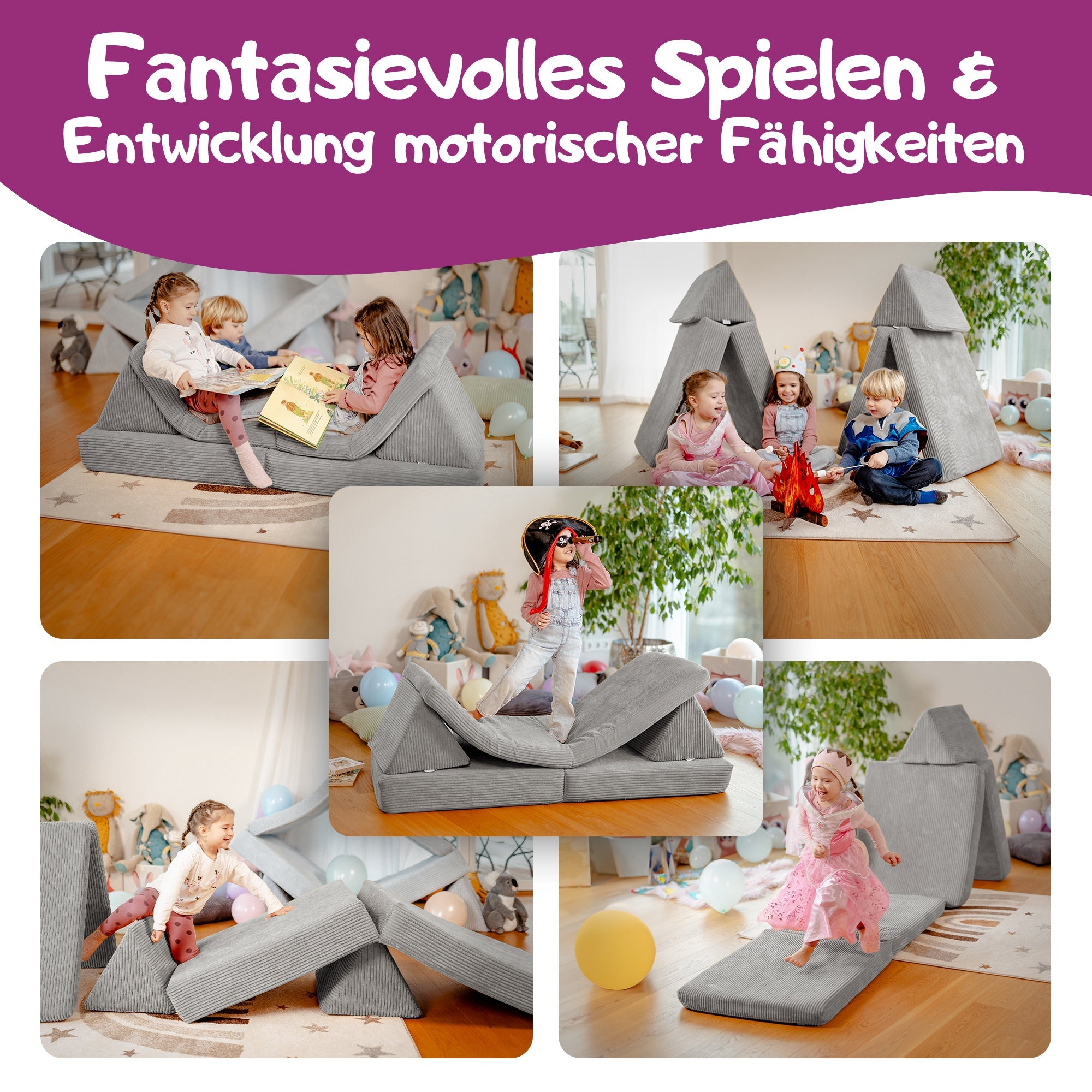 Linodino Spielsofa - Entwicklung und motorische Fähigkeiten bei Kindern
