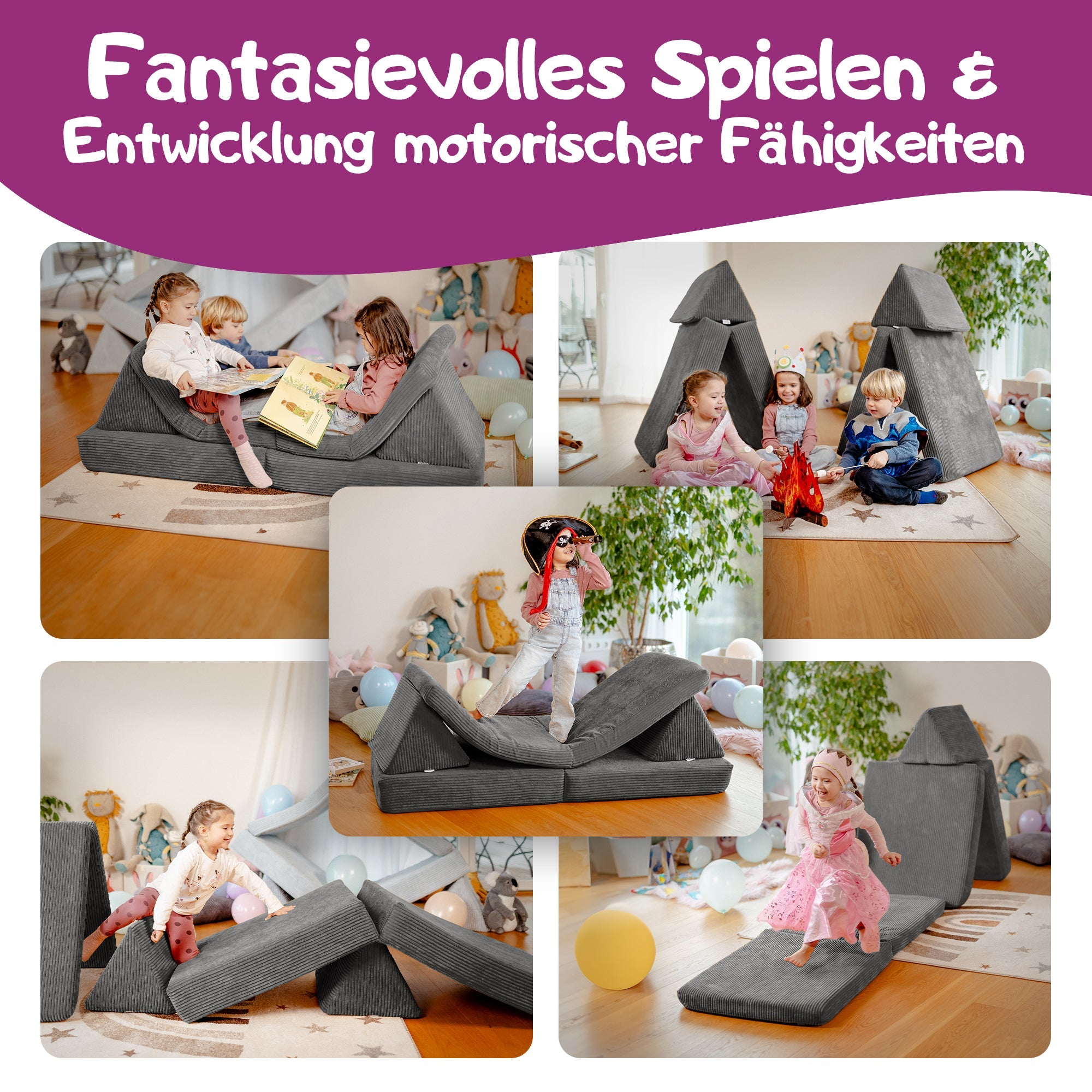 Linodino Spielsofa - Entwicklung und motorische Fähigkeiten bei Kindern
